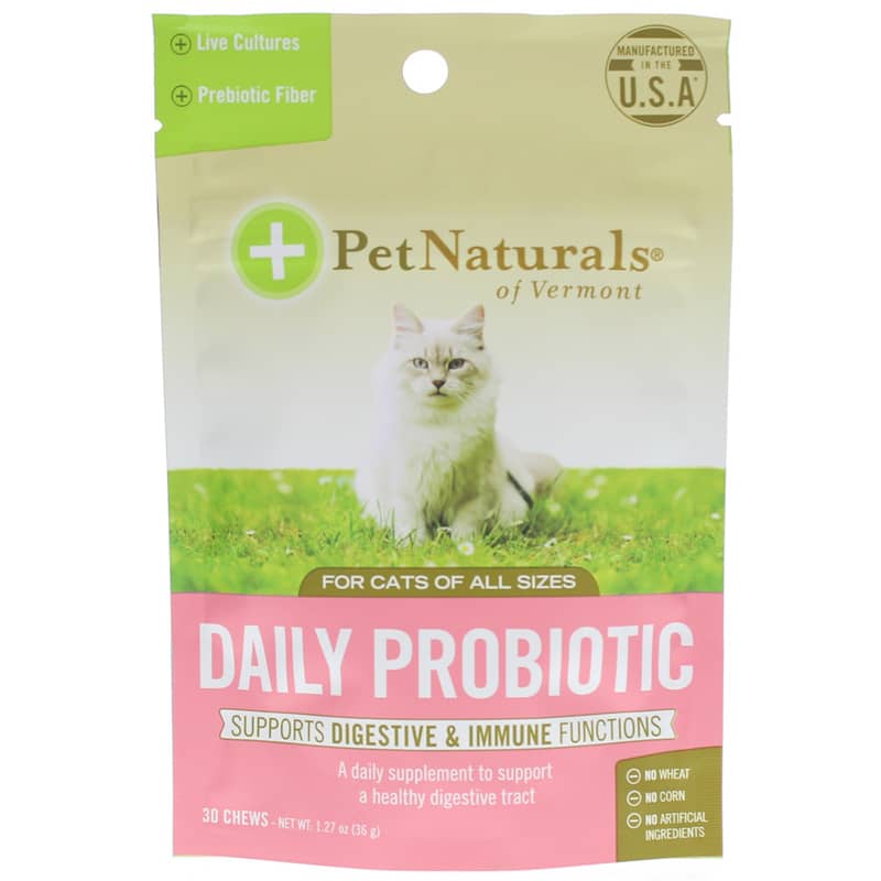 Pet Naturals Of Vermont Daily Probiotic for Cats of All Sizes 30 Chewables
