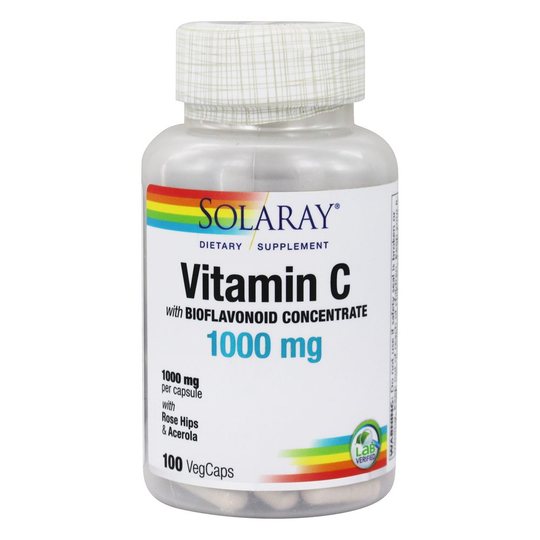Solaray - Vitamin C with Bioflavonoid Concentrate 1000 mg. - 100 Vegetable Capsule(s)