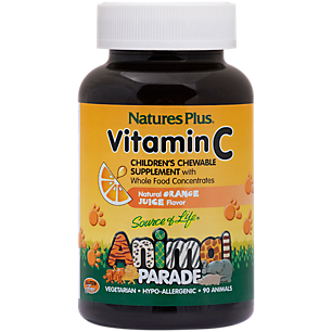 Animal Parade Vitamin C for Kid's - Orange Juice (90 Chewable Tablets)