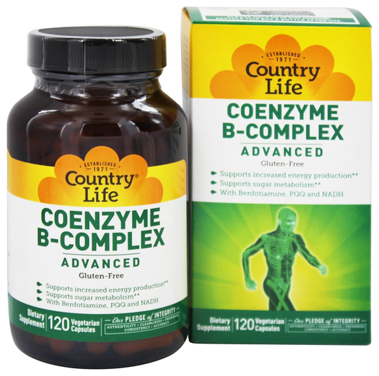 Country Life - Coenzyme B Complex Advanced - 120 Vegetarian Capsules