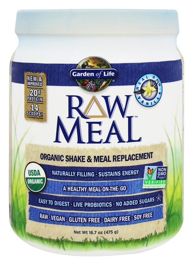 Garden of Life - RAW Meal Organic Shake & Meal Replacement Vanilla - 16.7 oz.