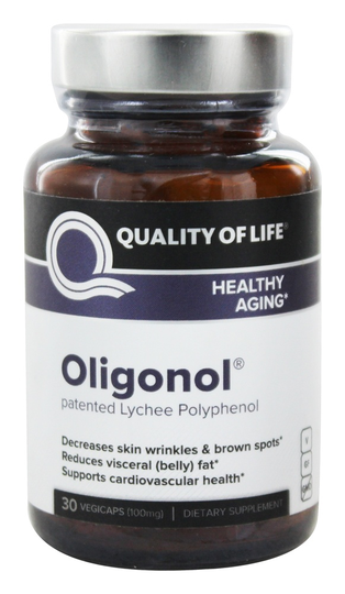 Quality Of Life Labs - Oligonol Supports Healthy Aging 100 mg. - 30 Vegetarian Capsules