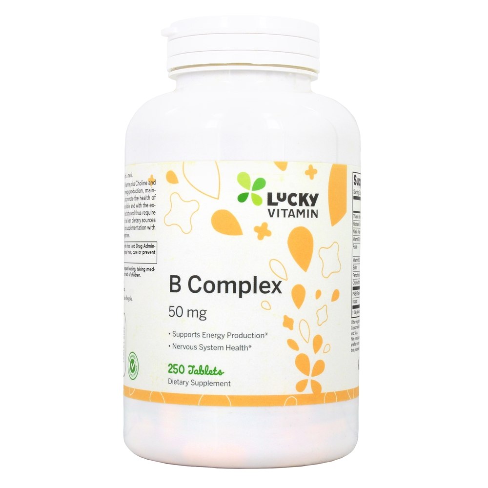 LuckyVitamin - B Complex 50 mg. - 250 Tablets