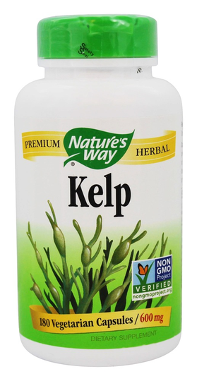 Nature's Way - Kelp 600 mg. - 180 Vegetarian Capsules