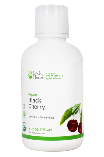 LuckyHerbs - Certified Organic 100 Pure Black Cherry Liquid Concentrate - 16 fl. oz.
