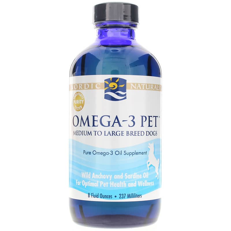 Nordic Naturals Omega-3 Pet Liquid Medium to Large Dogs 8 Oz