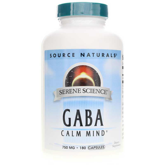Source Naturals Serene Science Gaba 750 Mg Capsules 180 Capsules