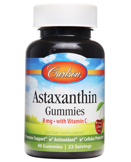 Carlson Labs - Astaxanthin with Vitamin C Cherry 8 mg. - 46 Gummies