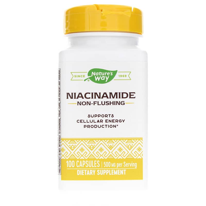 Natures Way Niacinamide 500 Mg Non-Flushing 100 Capsules