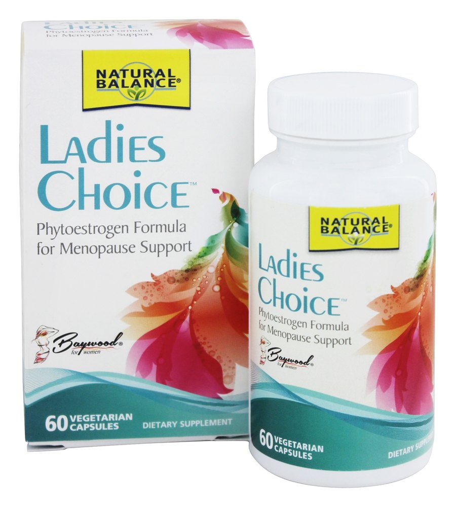 Natural Balance - Ladies Choice Phytoestrogen Formula for Menopause Support - 60 Capsules