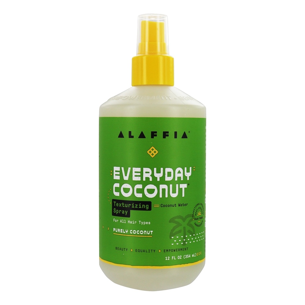Alaffia - Everyday Coconut Texturizing Spray for Hair Purely Coconut Scent - 12 fl. oz.