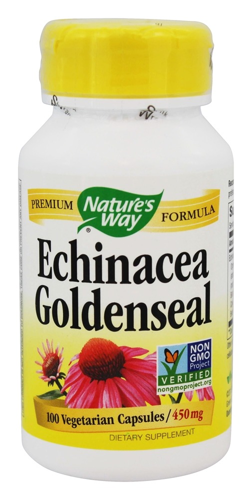 Nature's Way - Echinacea Goldenseal 450 mg. - 100 Vegetarian Capsules