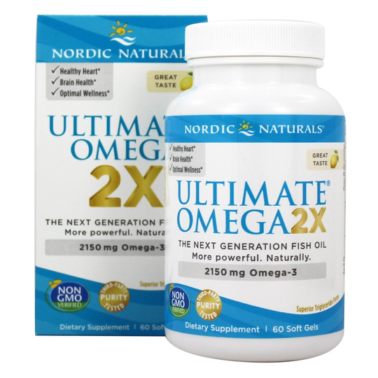 Nordic Naturals - Ultimate Omega 2X Powerful Omega-3 Lemon 2150 mg. - 60 Softgels
