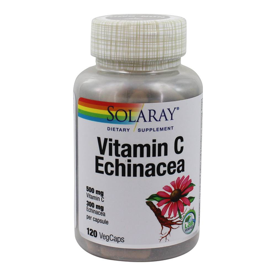 Solaray - Vitamin C Echinacea - 120 Vegetable Capsule(s)