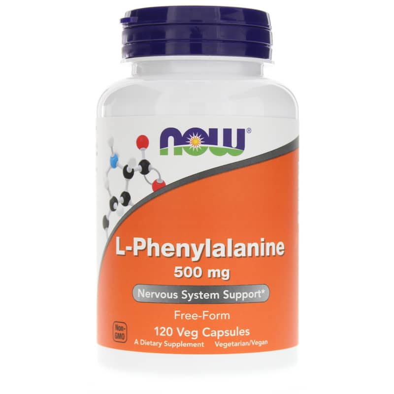 NOW Foods L-Phenylalanine 500 Mg 120 Veg Capsules