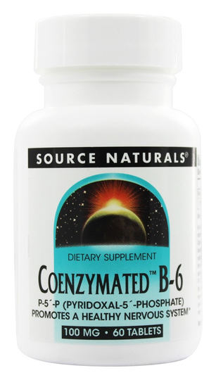 Source Naturals - Coenzymated B6 100 mg. - 60 Tablets
