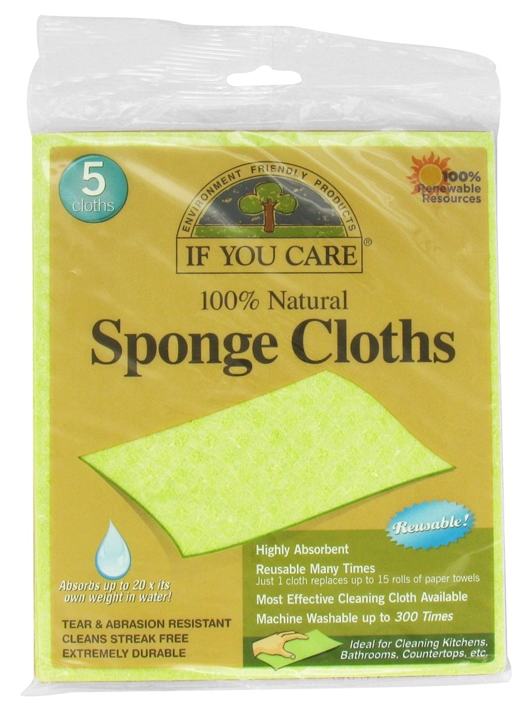 If You Care - 100 Natural Sponge Cloths - 5 Cloth(s)