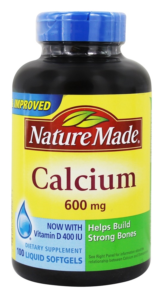 Nature Made - Calcium 600 mg. - 100 Liquid Softgels