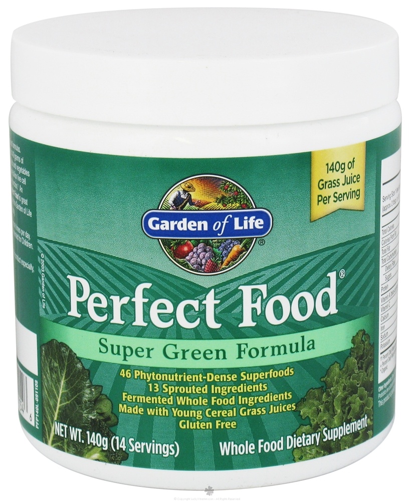 Garden of Life - Perfect Food Super Green Formula Powder - 4.94 oz.