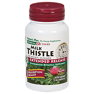 Milk Thistle - Extended Release Standardized Botanical with 80% Silymarin - 500 MG (30 Vegetarian Tablets)