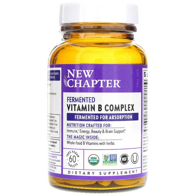 New Chapter Fermented Vitamin B Complex 60 Veg Tablets