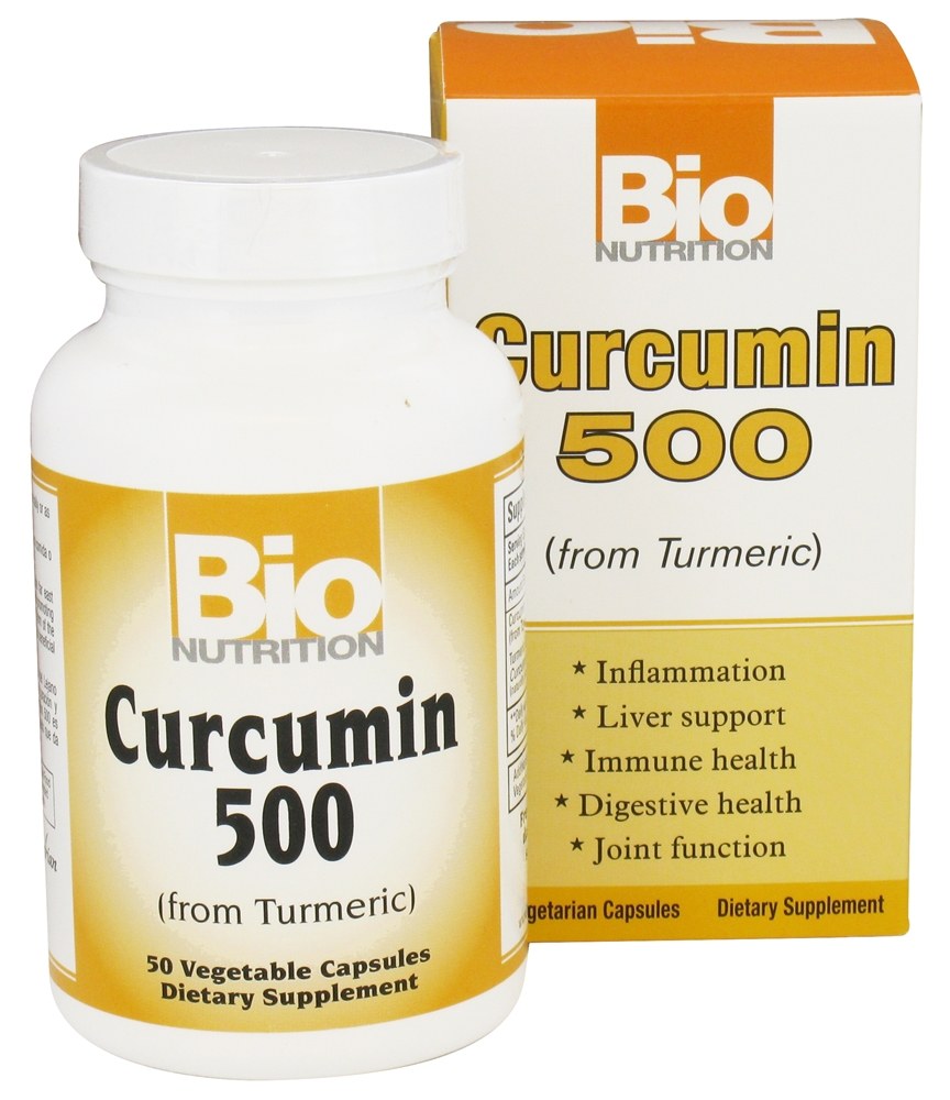 Bio Nutrition - Curcumin From Turmeric 500 mg. - 50 Vegetarian Capsules