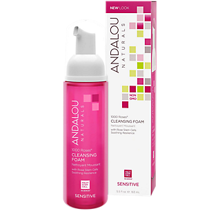 1000 Roses Cleansing Foam with Rose Stem Cells for Sensitive Skin (5.5 Fluid Ounces)