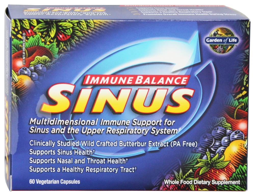 Garden of Life - Immune Balance Sinus - 60 Vegetarian Capsules