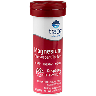 Magnesium Effervescent Tablets - Supports Heart, Energy & Mood - Raspberry (10 Tablets)
