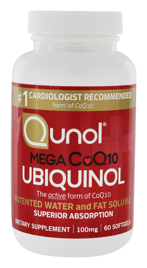 Qunol - Mega CoQ10 Ubiquinol 100 mg. - 60 Softgels