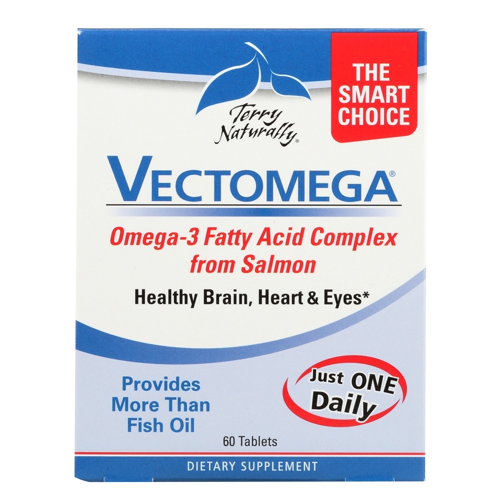 EuroPharma - Terry Naturally Vectomega Whole Food Omega 3 DHA/EPA Complex - 60 Tablets