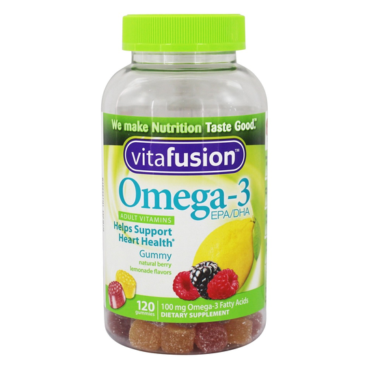 Vitafusion - Omega-3 EPA/DHA Adult Vitamins Natural Berry & Lemonade - 120 Gummies