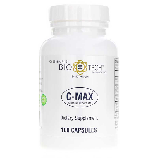 Bio-Tech Pharmacal C-Max Mineral Ascorbate, 100 Capsules