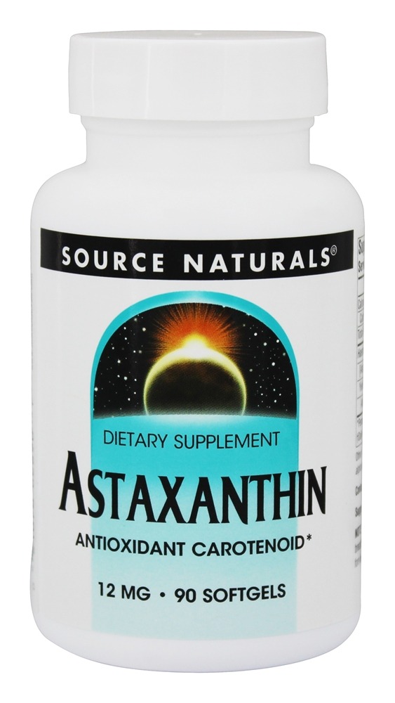 Source Naturals - Astaxanthin Antioxidant Carotenoid 12 mg. - 90 Softgels