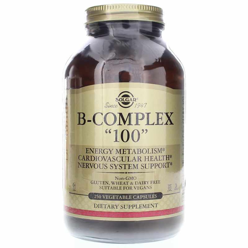Solgar B-Complex 100, 250 Veg Capsules