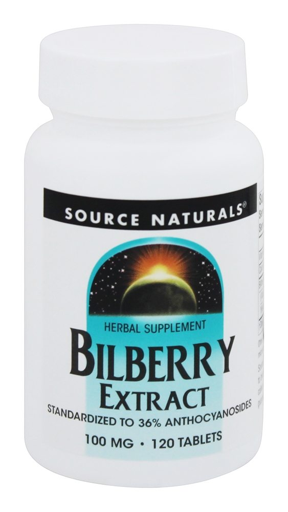 Source Naturals - Bilberry Extract 100 mg. - 120 Tablets