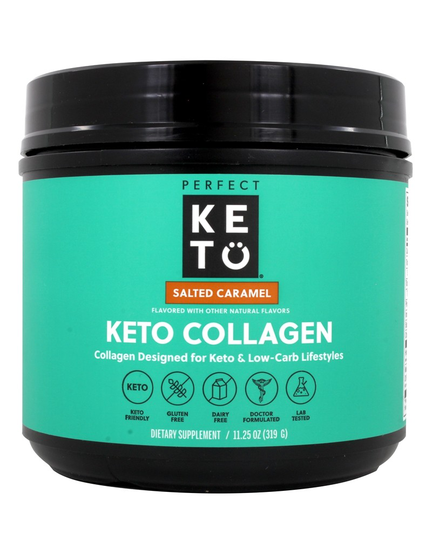 Perfect Keto - Keto Collagen Powder Salted Caramel - 11.25 oz.