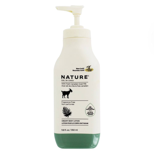 Canus - Nature Creamy Goat Milk Body Lotion Fragrance Free - 11.8 fl. oz.