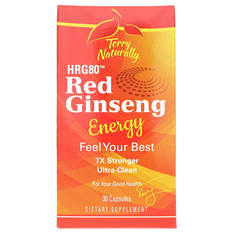 Terry Naturally Red Ginseng Hrg80 Energy 30 Capsules