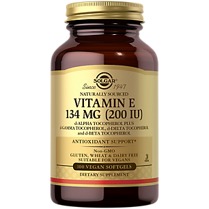 Natural Vitamin E - 200 IU (100 Vegetarian Softgels)