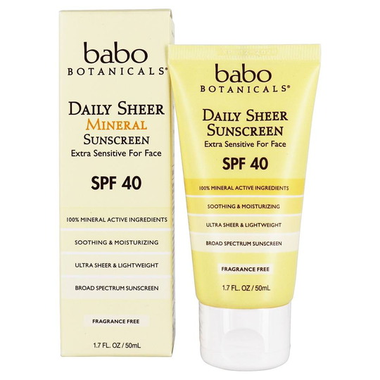 Babo Botanicals - Daily Sheer Mineral Sunscreen 40 SPF - 1.7 fl. oz.