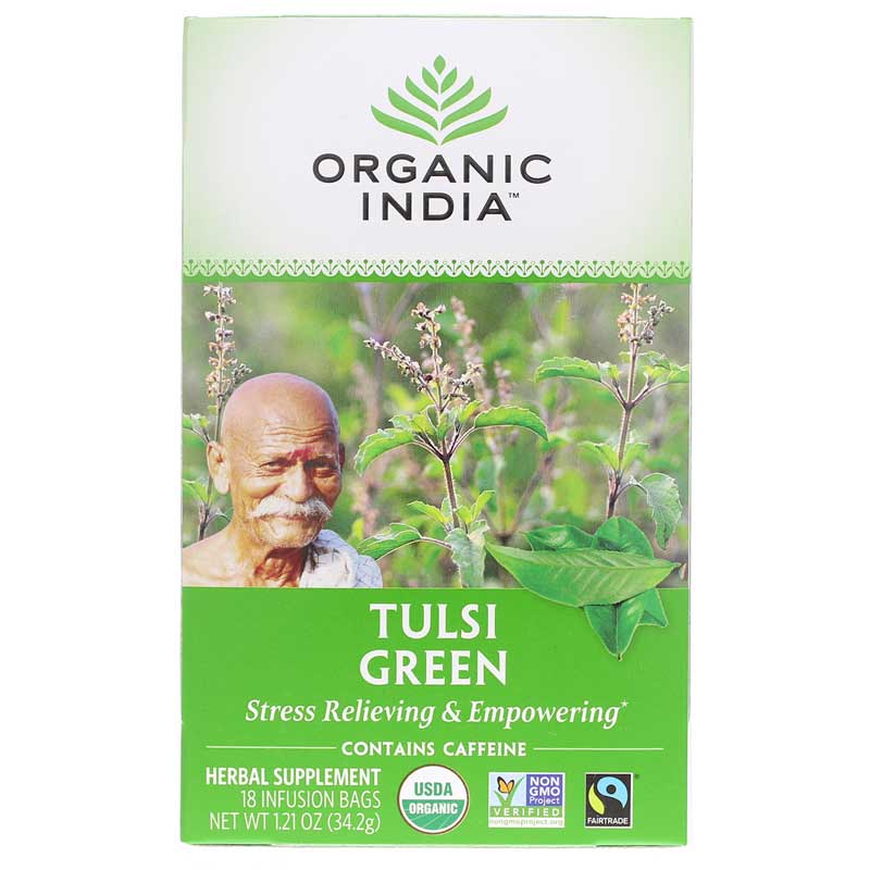 Organic India Tulsi Green Organic Tea 18 Bags