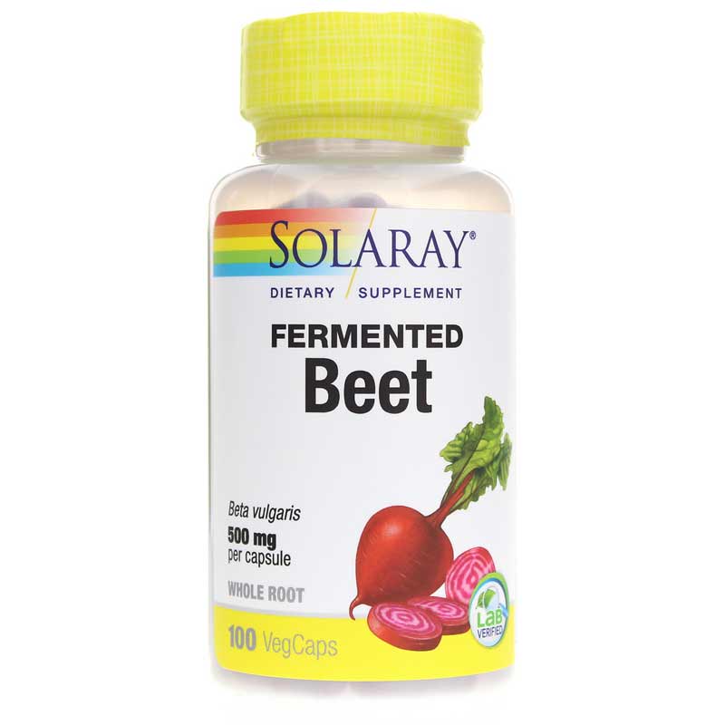 Solaray Fermented Beet 500 Mg 100 Veg Capsules