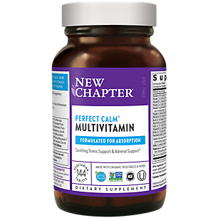 Organic Perfect Calm Multivitamin - Whole-Food Complex for Stress Support (144 Tablets)