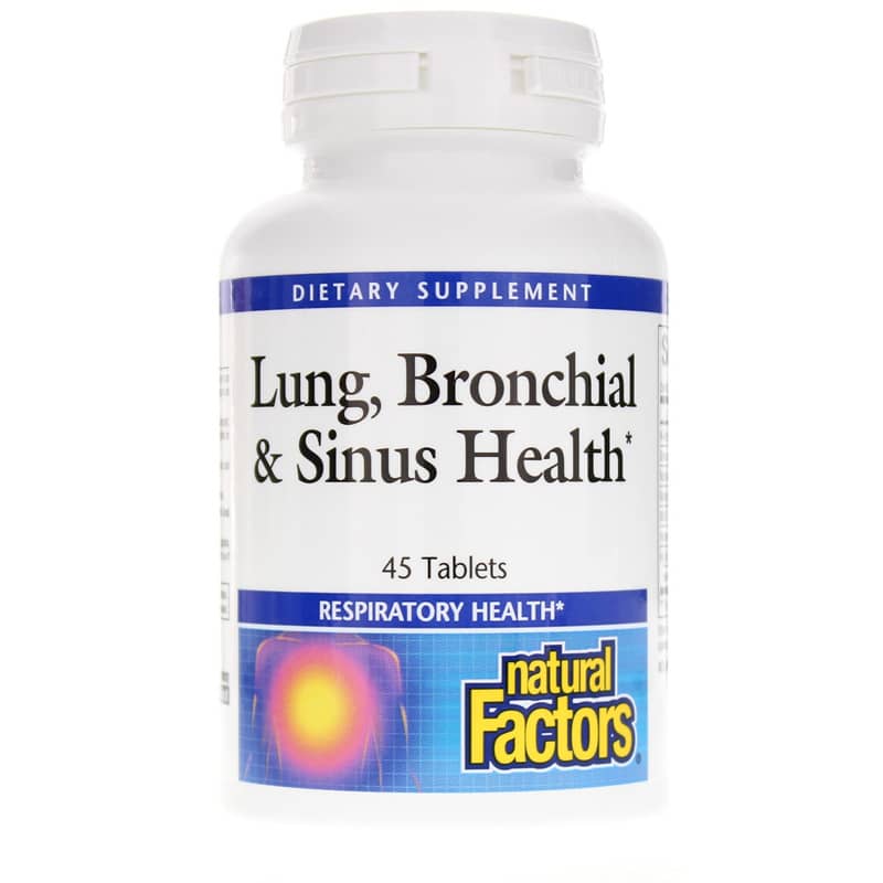 Natural Factors Lung, Bronchial & Sinus Health 45 Tablets