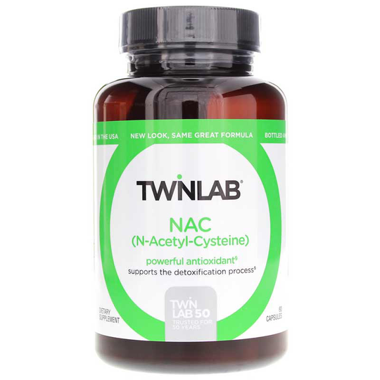 Twinlab NAC (N-Acetyl-L-Cysteine) 60 Capsules