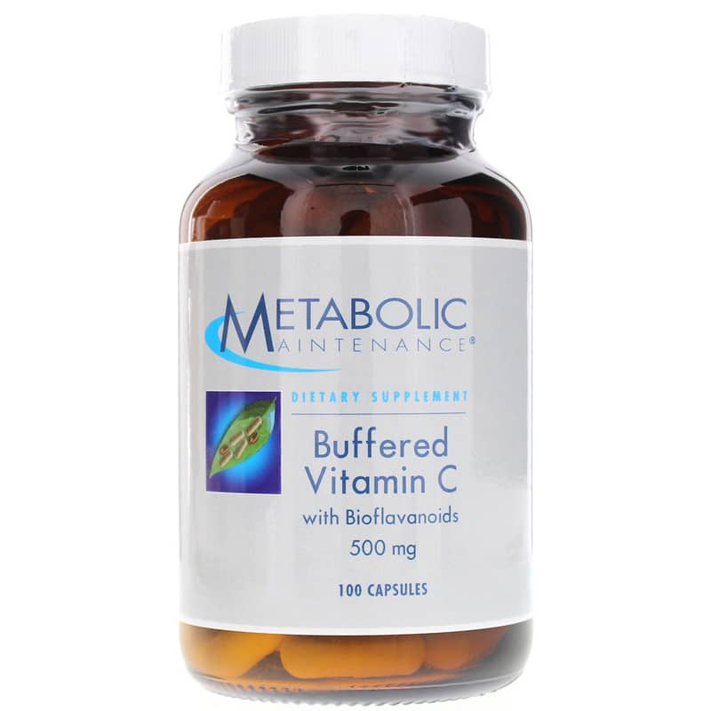 Metabolic Maintenance Vitamin C Buffered with Bioflavonoids 500 Mg 100 Capsules