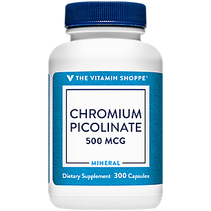Chromium Picolinate - Supports Glucose & Fat Metabolism - 500 MCG (300 Capsules)