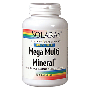 Mega Multi Mineral - Full Range Amino Acid Chelate - Iron Free (100 Capsules)