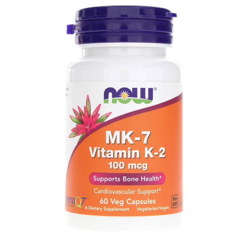 NOW Foods Mk-7 Vitamin K-2 100 Mcg 60 Veg Capsules